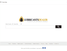 Tablet Screenshot of lubricantsdealer.com